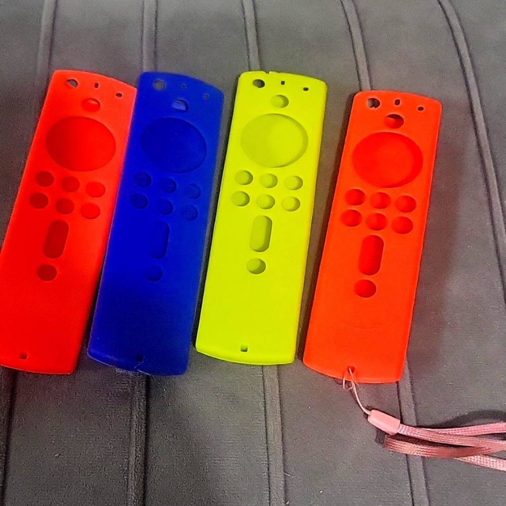 Set of 4 fire Stick covers sleeves make the fire stick more gripable & findable